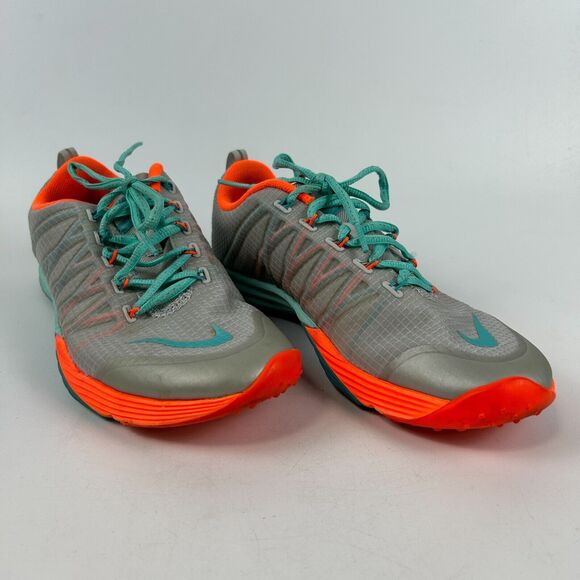 Nike Lunar Cross Element Running Sneakers‎ Womens Size 8 Gray Lace Up 653528-004 - Picture 1 of 16